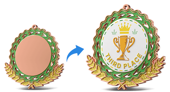 Wavy Edge Medal