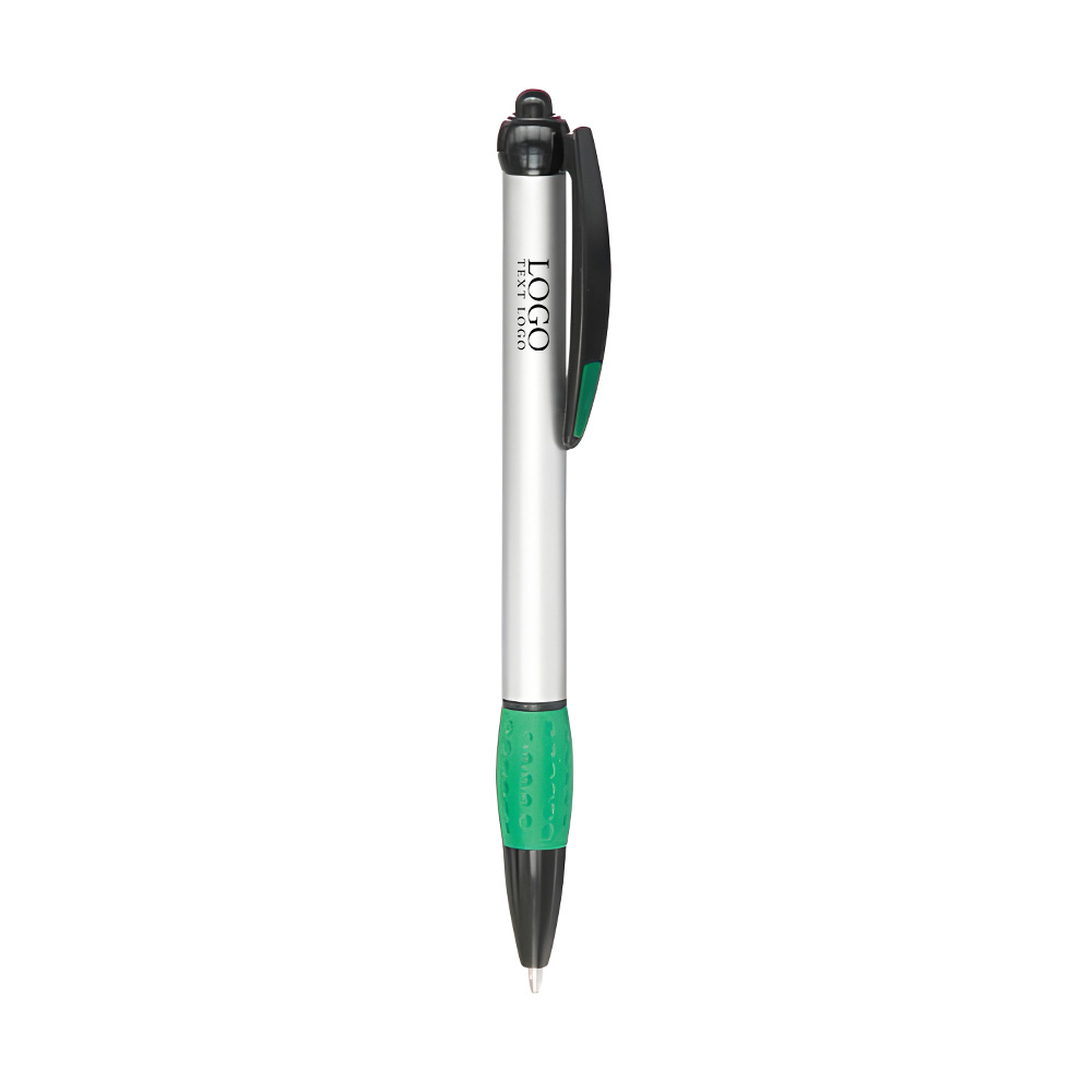 Advertising Plastic Pen Green With Logo