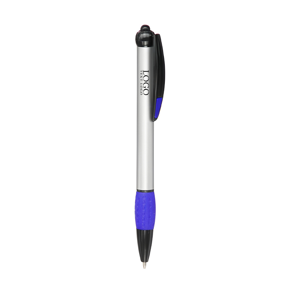Advertising Plastic Pen Navy Blue With Logo