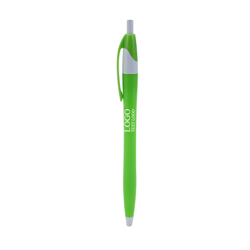 Personalized Slimster Click Retractable Pen Light Green