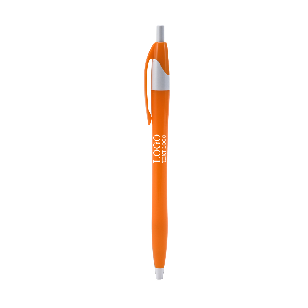 Personalized Slimster Click Retractable Pen Orange