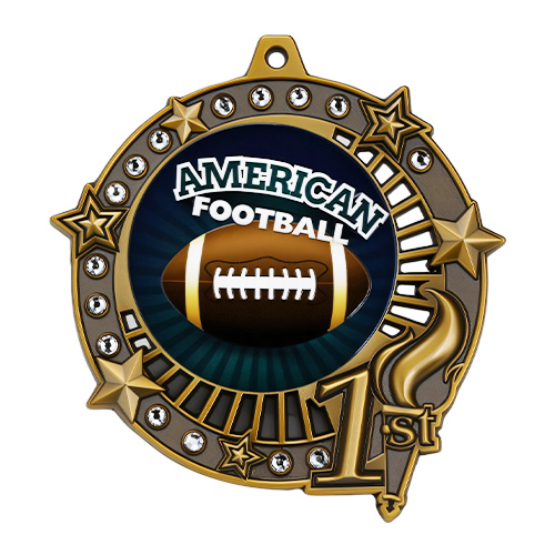 American Football First Place Medal Design