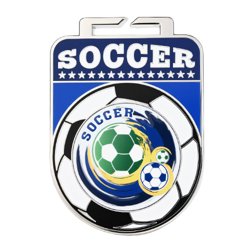 Dynamic Whirlwind Style Football Medal