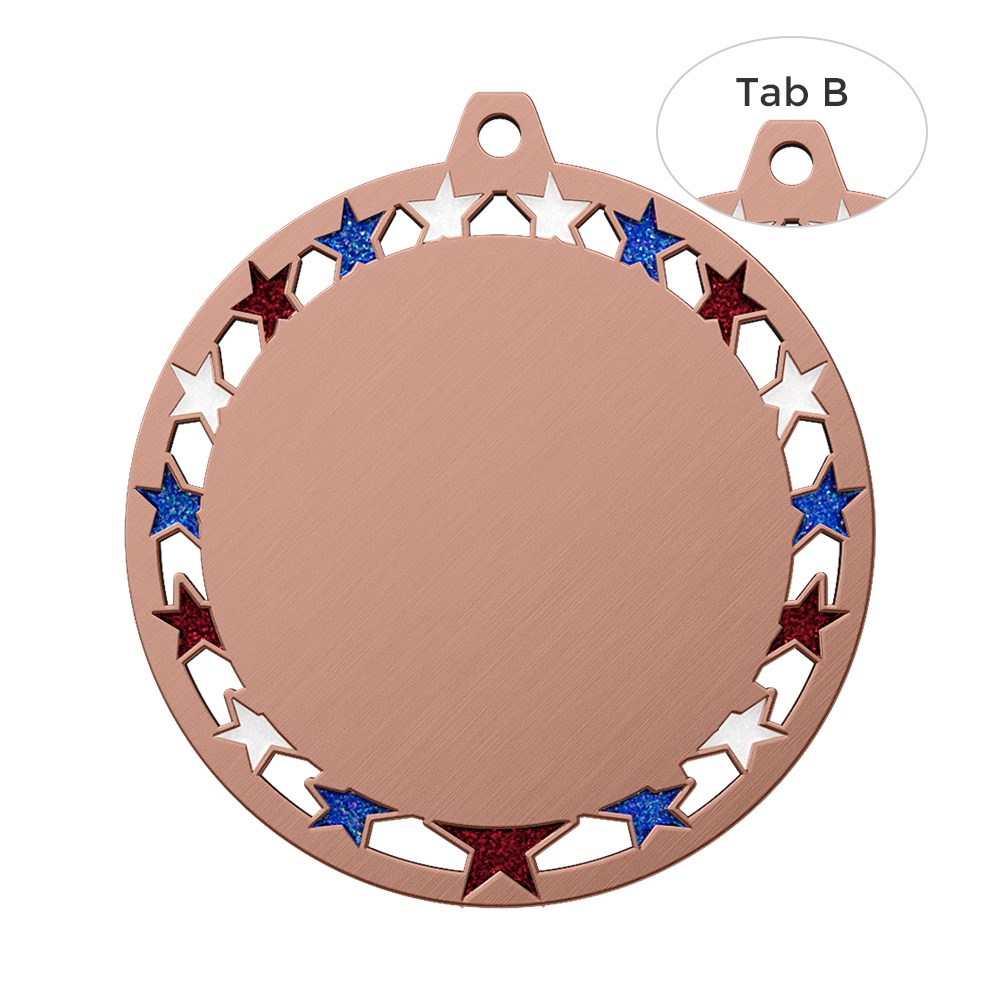 5K Medal Design-Stars and Beach Theme-TB