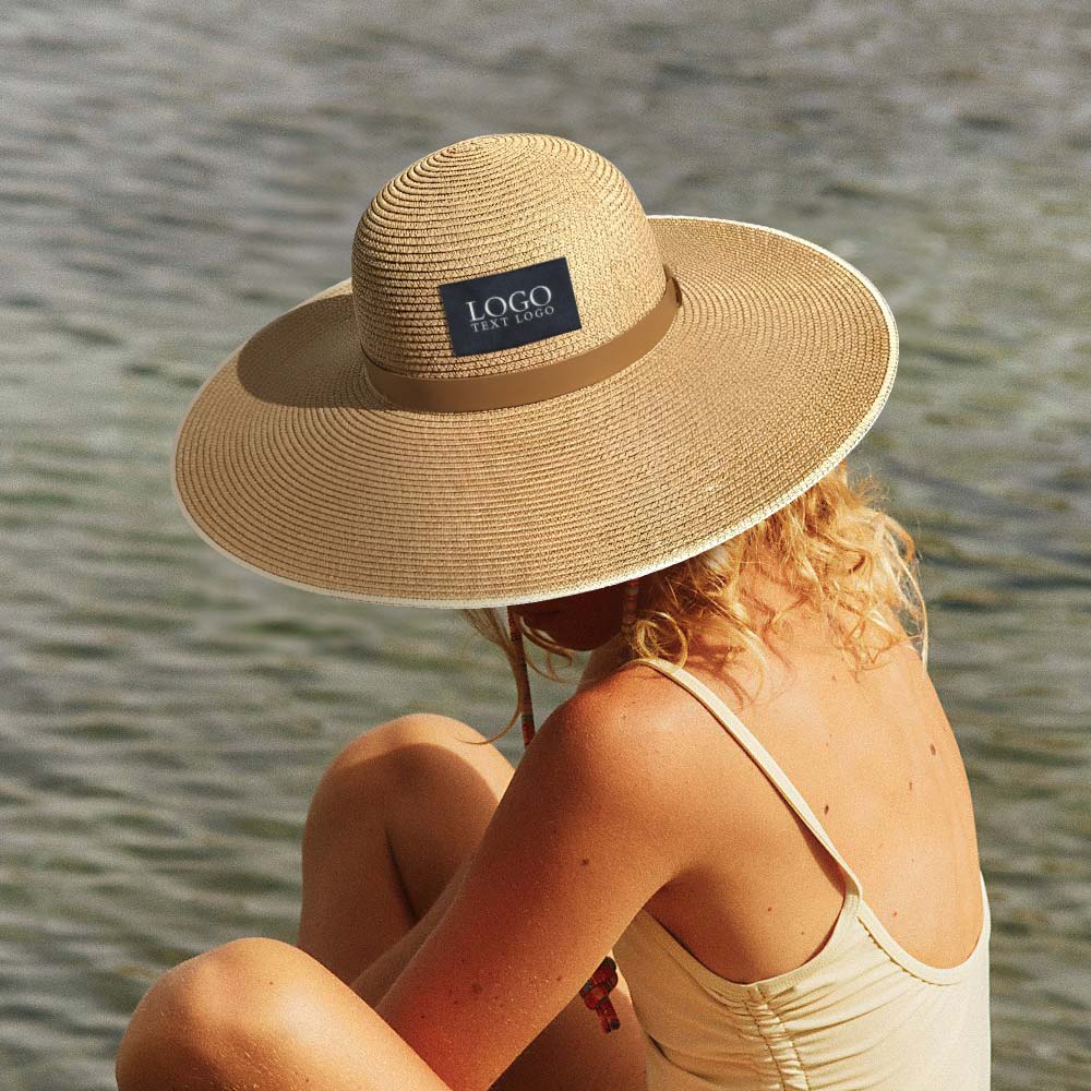 Personalized Leather Band Straw Hat