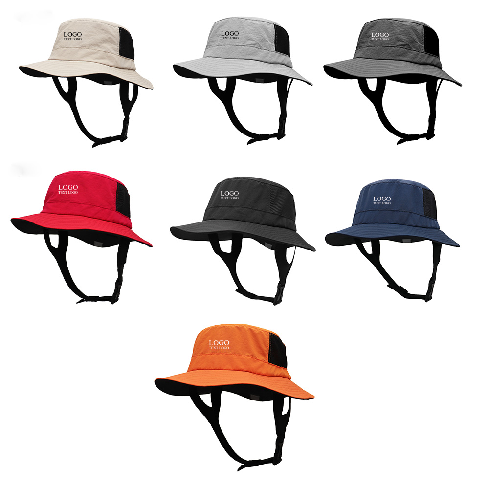 Foldable Wide Brim Surfing Sun Protection Custom Bucket Hats Combination Chart