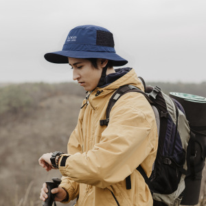 Foldable Wide Brim Surfing Sun Protection Custom Bucket Hats