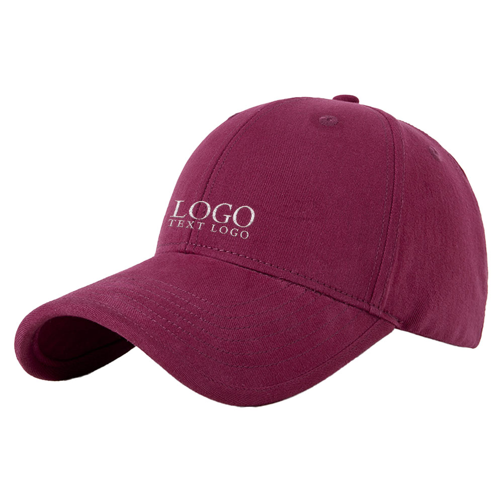 Windproof Baseball Hat Red with Logo