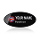Custom Name Black Plastic Name Tag