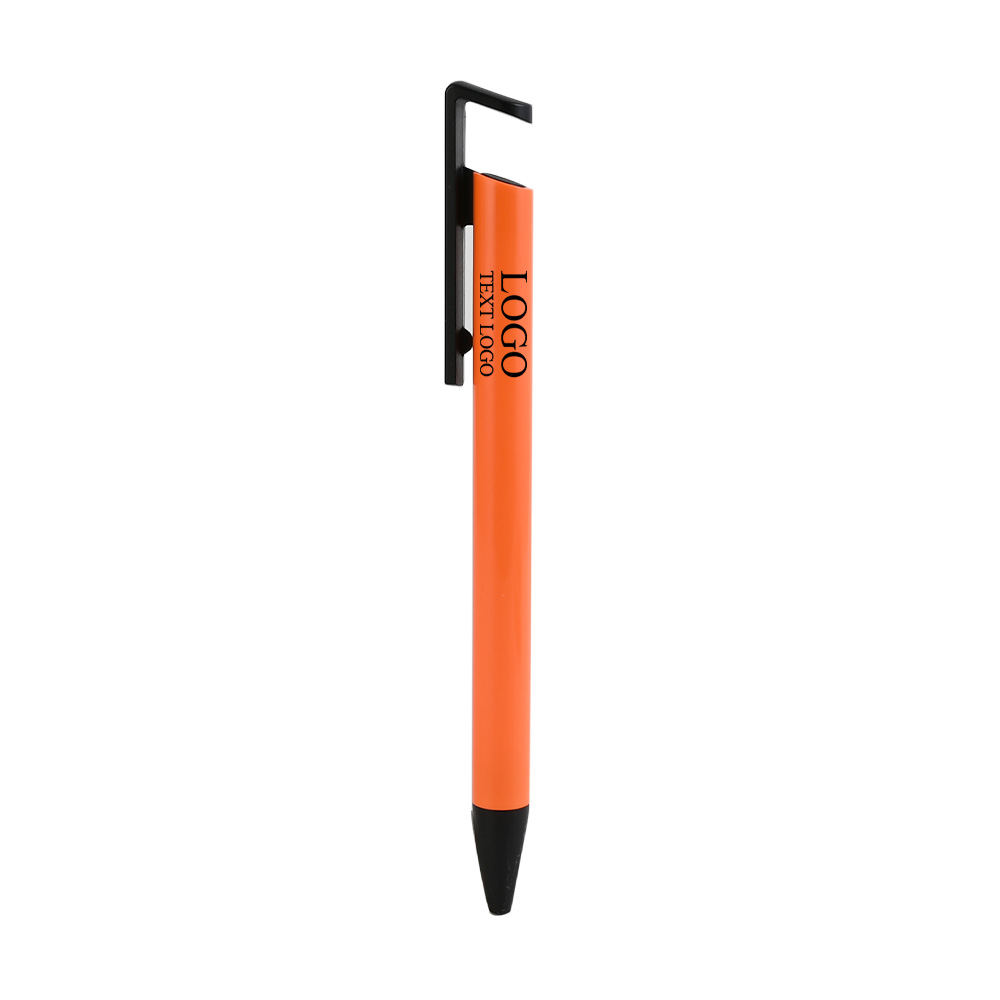 Custom Professional Click Ballpoint Pens Orange with Logo