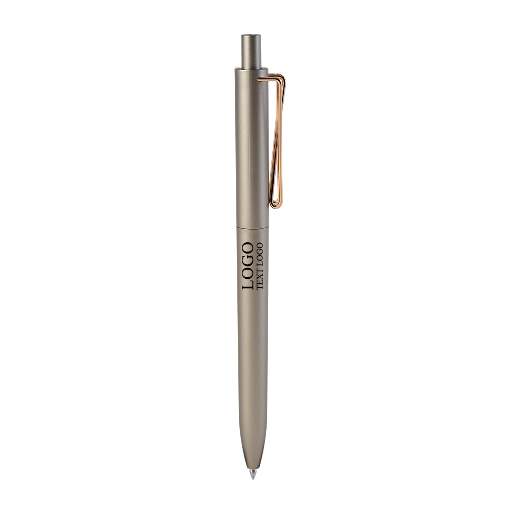 Customizable Matte Color High-end Click Pen Champagne with logo