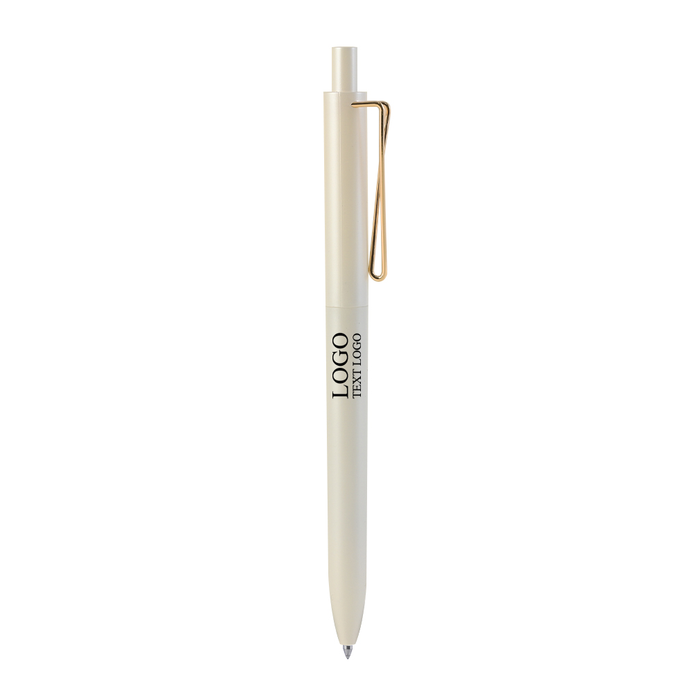 Customizable Matte Color High-end Click Pen white with logo