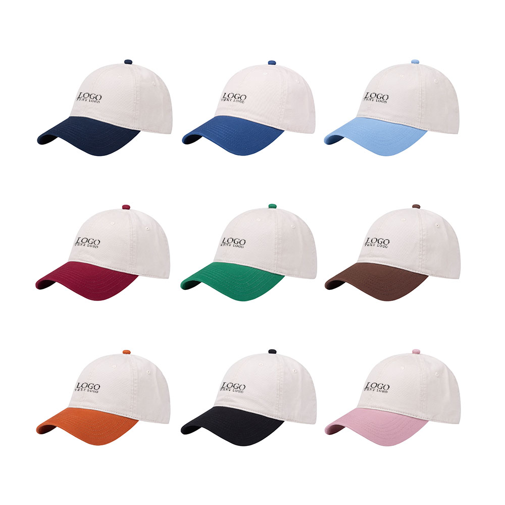 Customizable Two-Tone Baseball Caps SUM