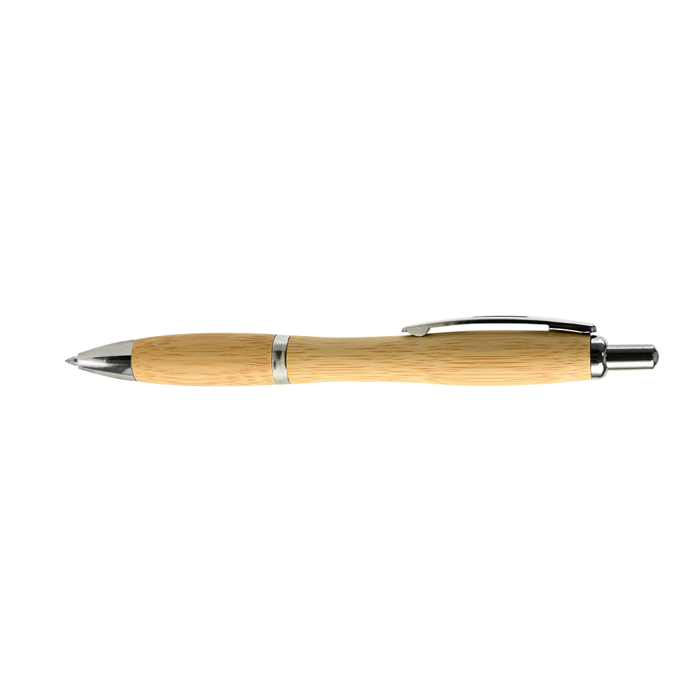 Environmentally Friendly Bamboo Click Ballpoint Pen- 30% Off yellow