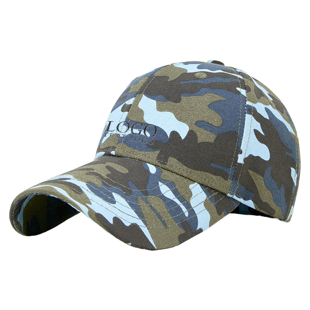 Off-road Jungle Camouflage Baseball Hat Sky Camo with logo