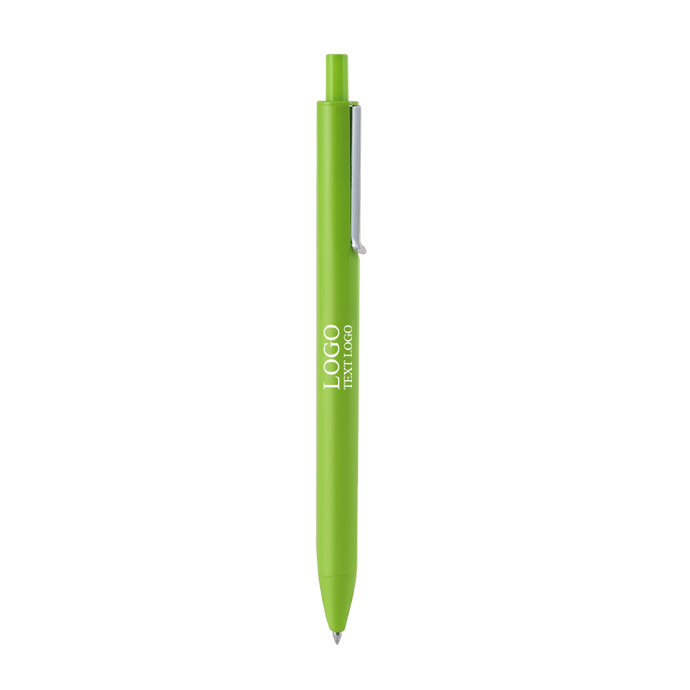 Special Offer Custom Colorful Plastic Click Pen green with logo
