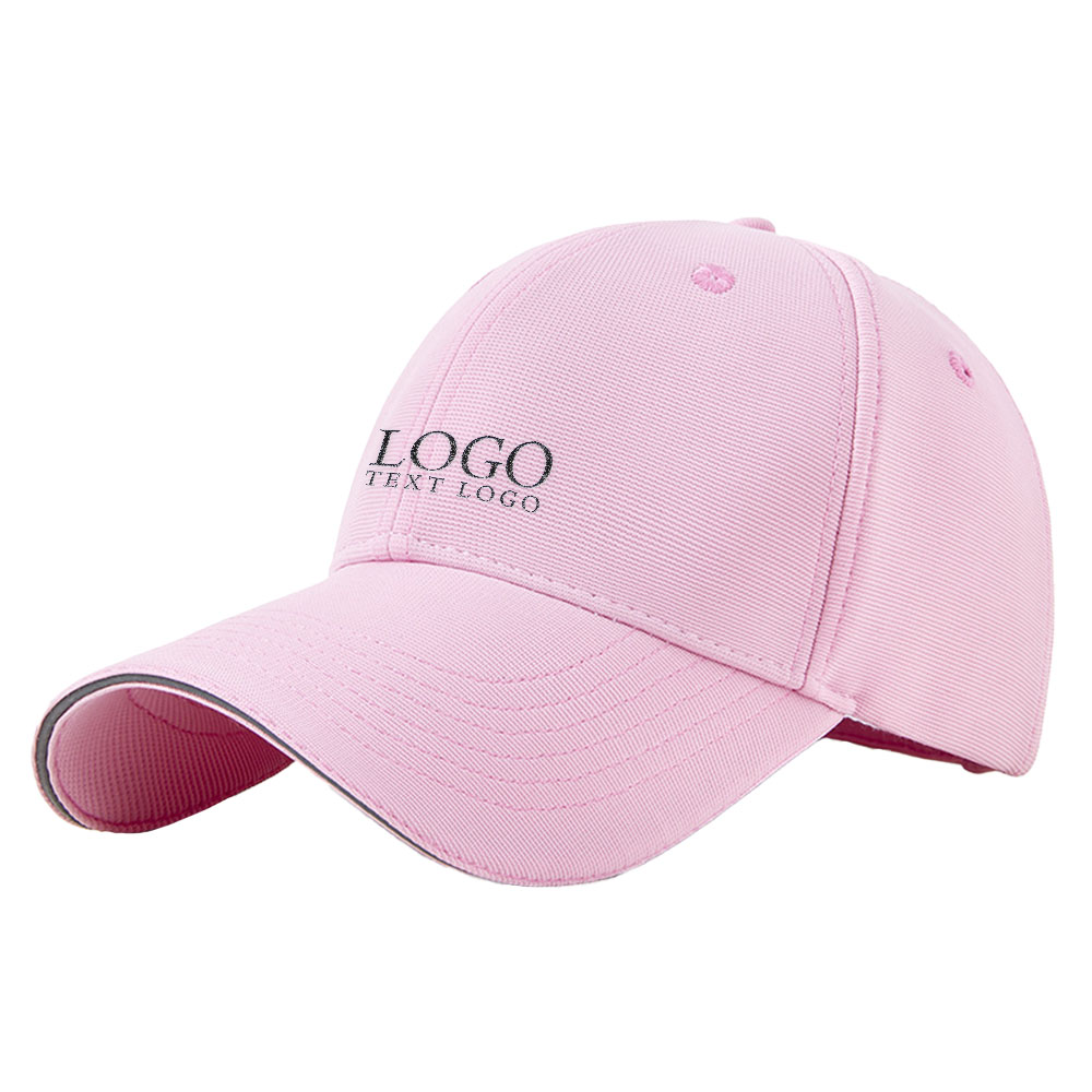 Stretch Fabric Vintage Baseball Hat Pink with logo