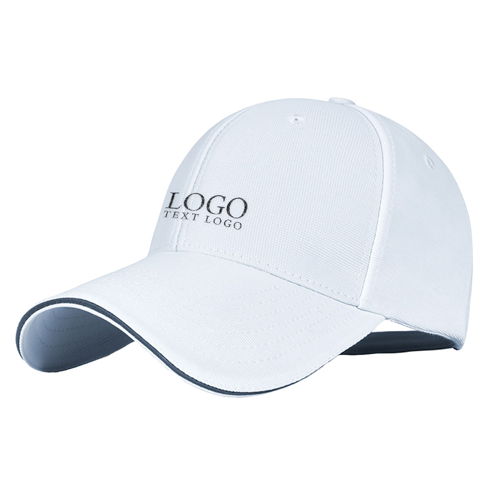 Stretch Fabric Vintage Baseball Hat White with logo