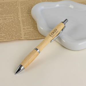 Environmentally Friendly Bamboo Click Ballpoint Pen- 30% Off
