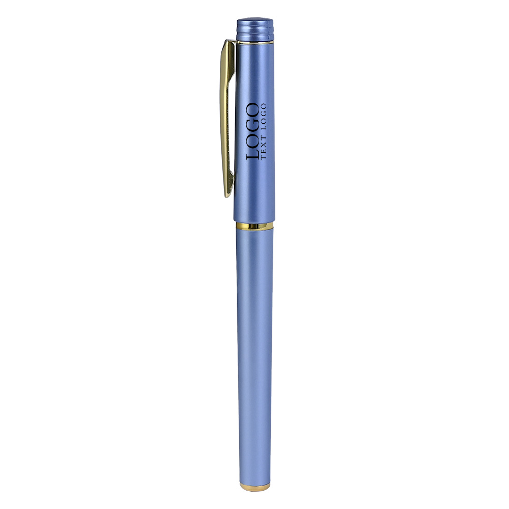 Custom Business Gel Pen with Name Blue
