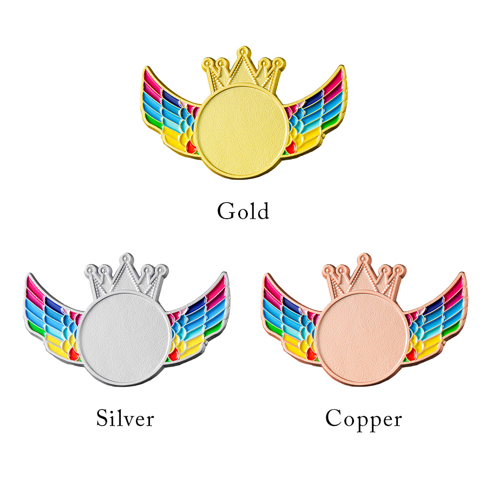 Custom Crown Wing Name Badges-44