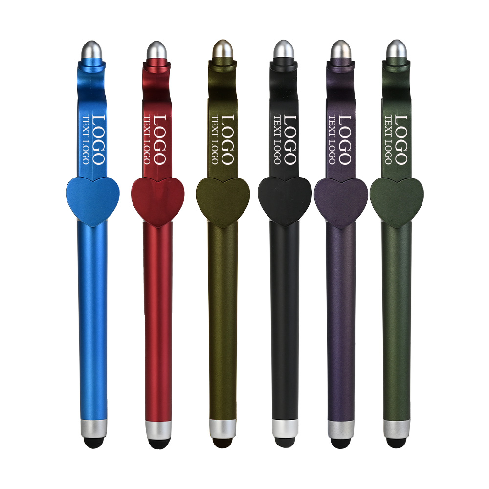 Custom Heart-Shaped Pen Clip Gel Pens Combination Chart