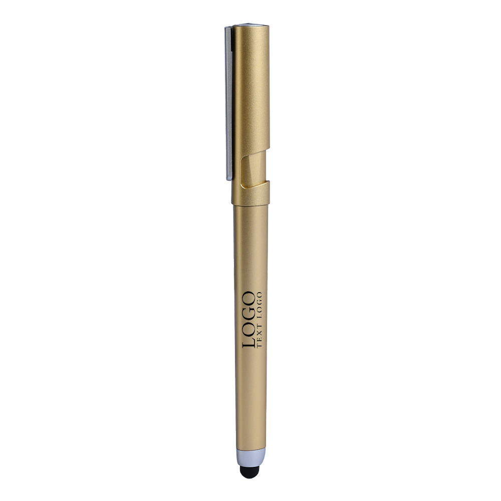 Custom Minimalist Luxury Gel Pens with Stylus Gold with Logo