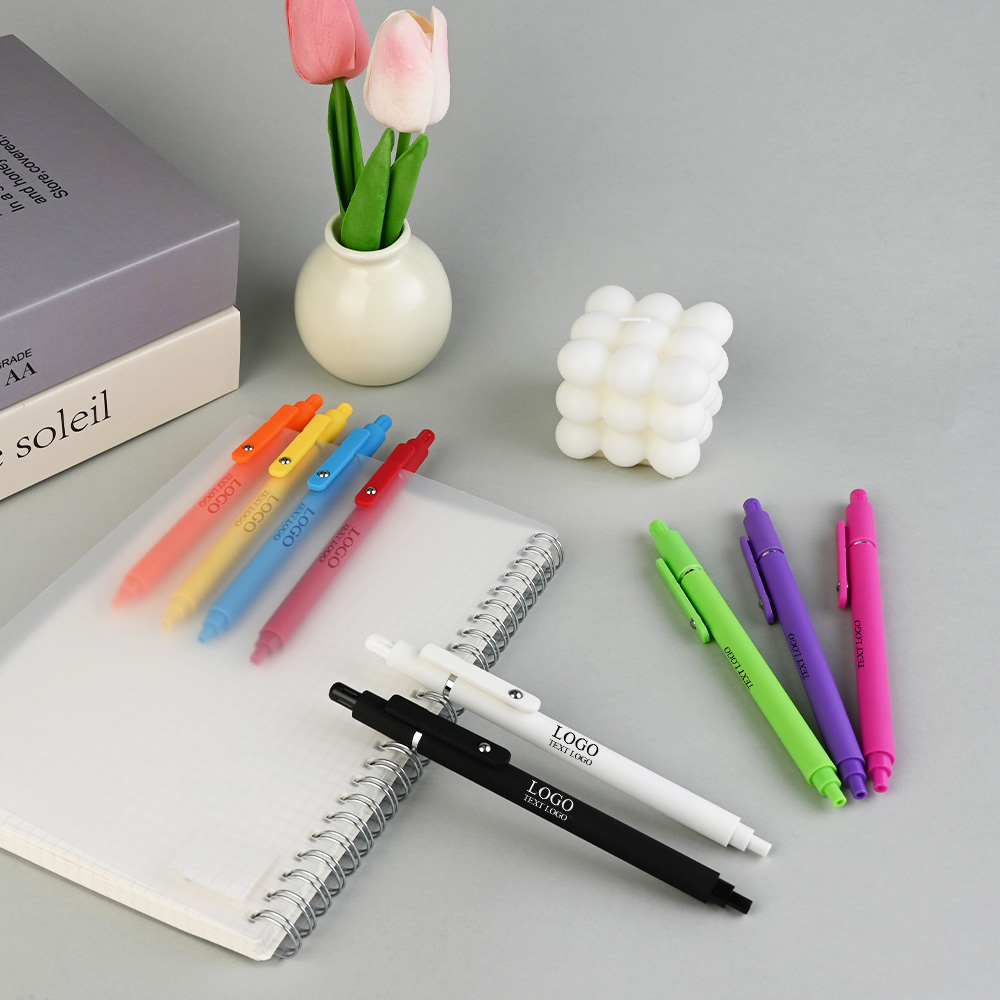 Personalized Custom Macaron Color Gel Pens with Black Ink