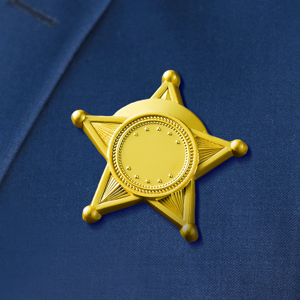 Personalized Full Color Round Star Name Badges-11