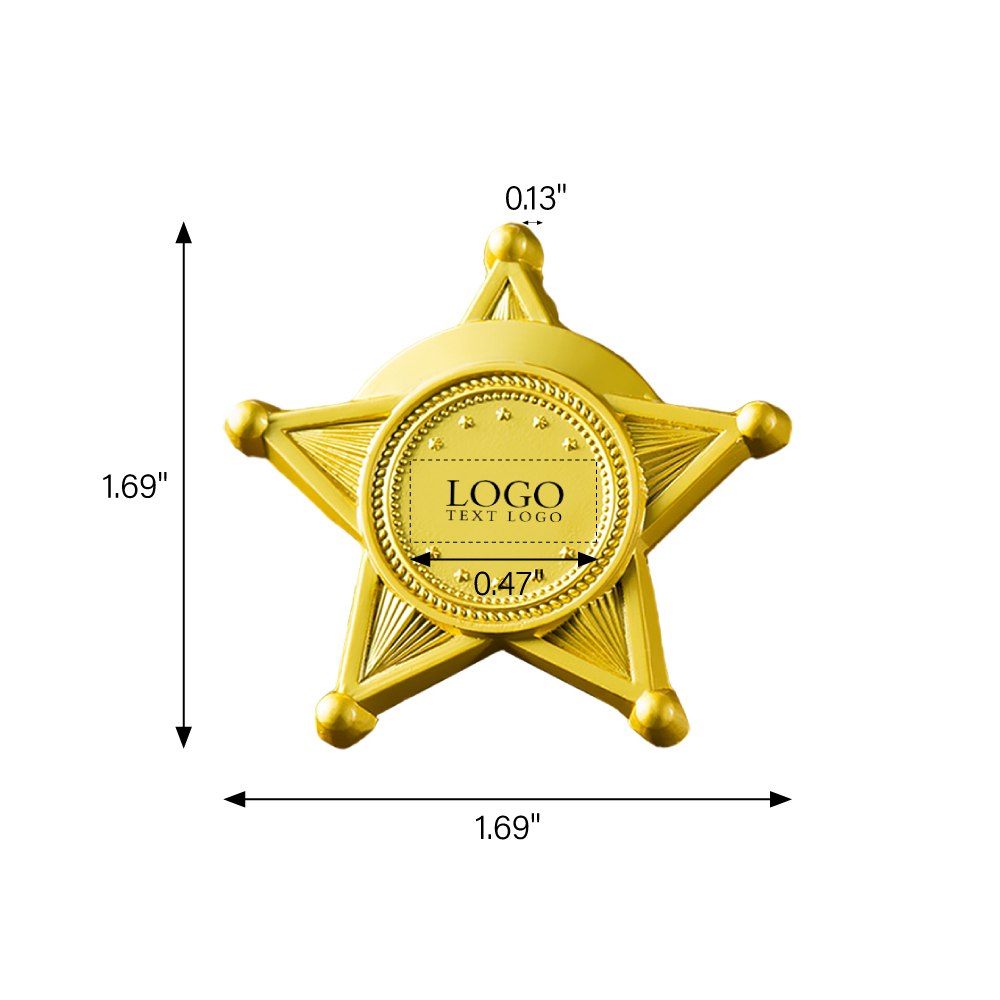 Personalized Full Color Round Star Name Badges-22