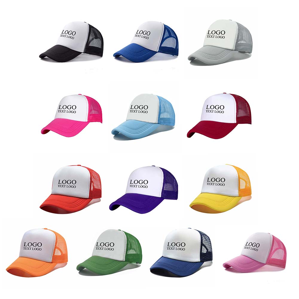 Simple Trucker Hats with Logo Print Combination Chart