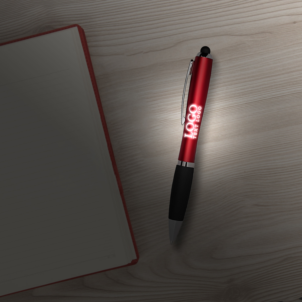 Stylus Pen With Light Up Logo