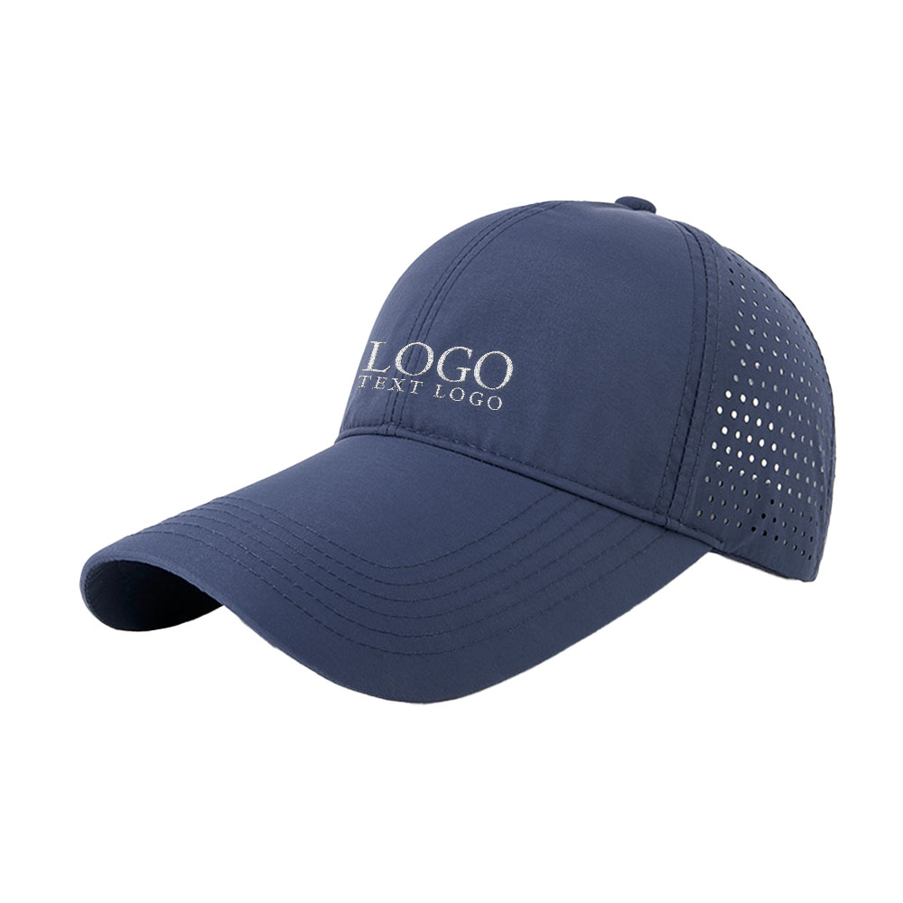 Summer Extended Brim Baseball Hat  Dark Blue with logo