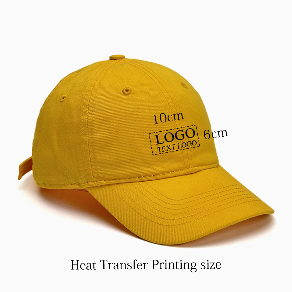 Organic Cotton Heat transfer Custom Dad Hat