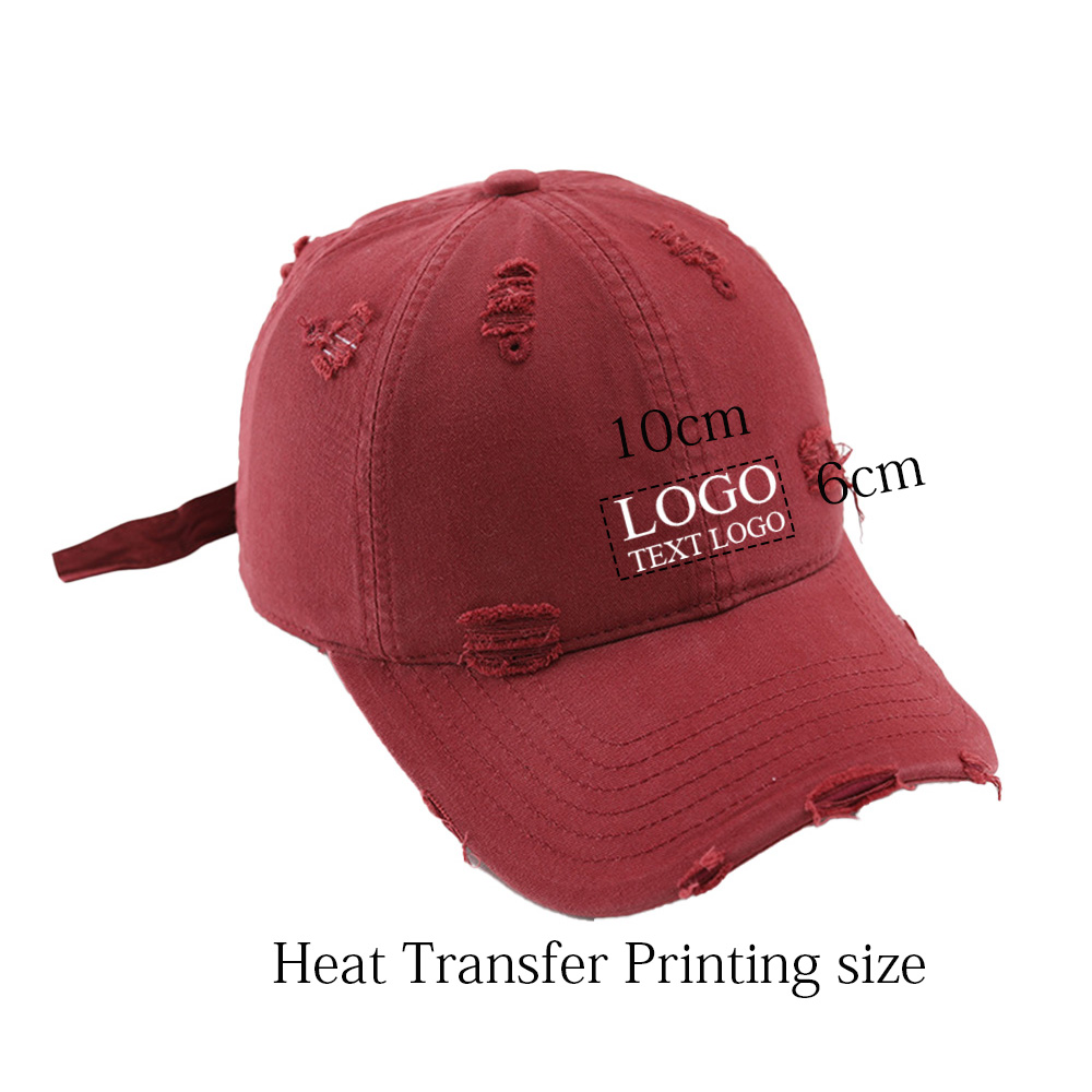 Vintage Custom Heat transfer Old Hole Dad Hat