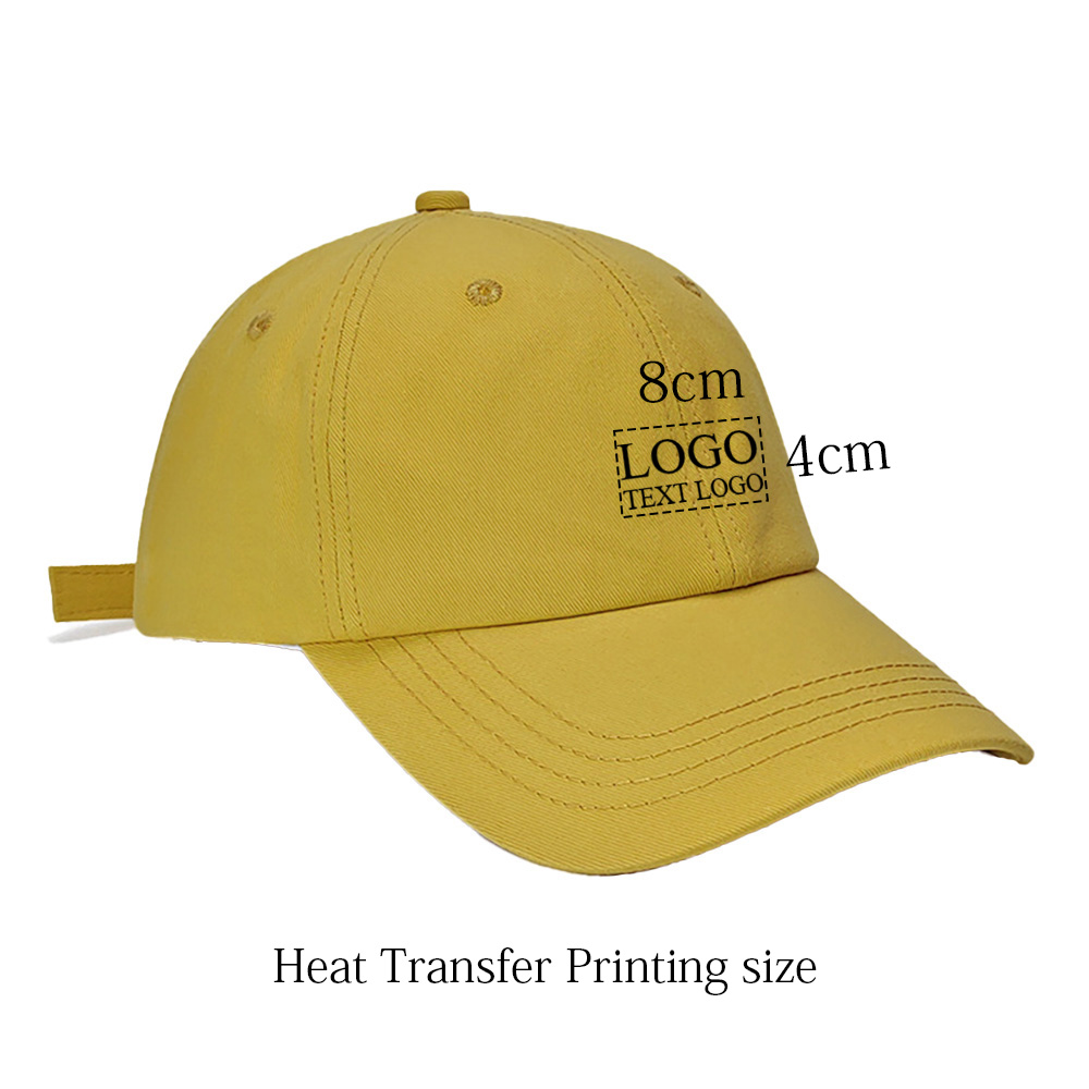 Simple Versatile Heat transfer Custom Dad Hat
