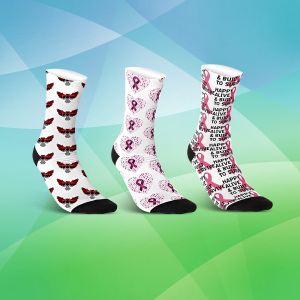 Custom Athletic Running Socks, Mid-Calf 