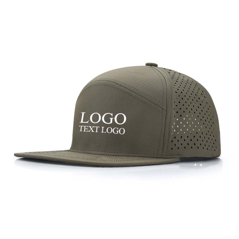 Hardtop Water-repellent Fabric Trucker Hat Army Green with logo