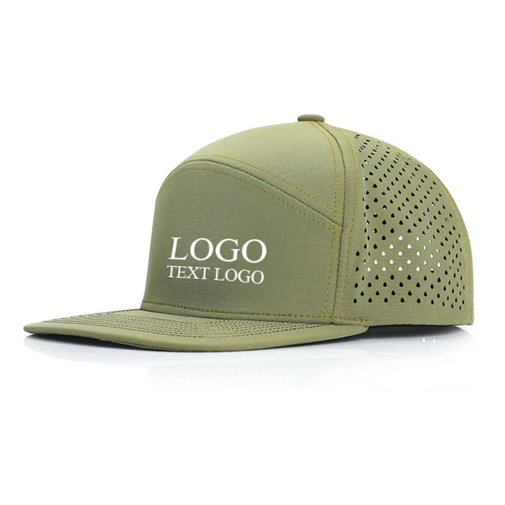 Hardtop Water-repellent Fabric Trucker Hat Bean Green with logo