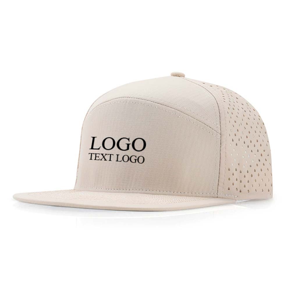 Hardtop Water-repellent Fabric Trucker Hat Khaki with logo