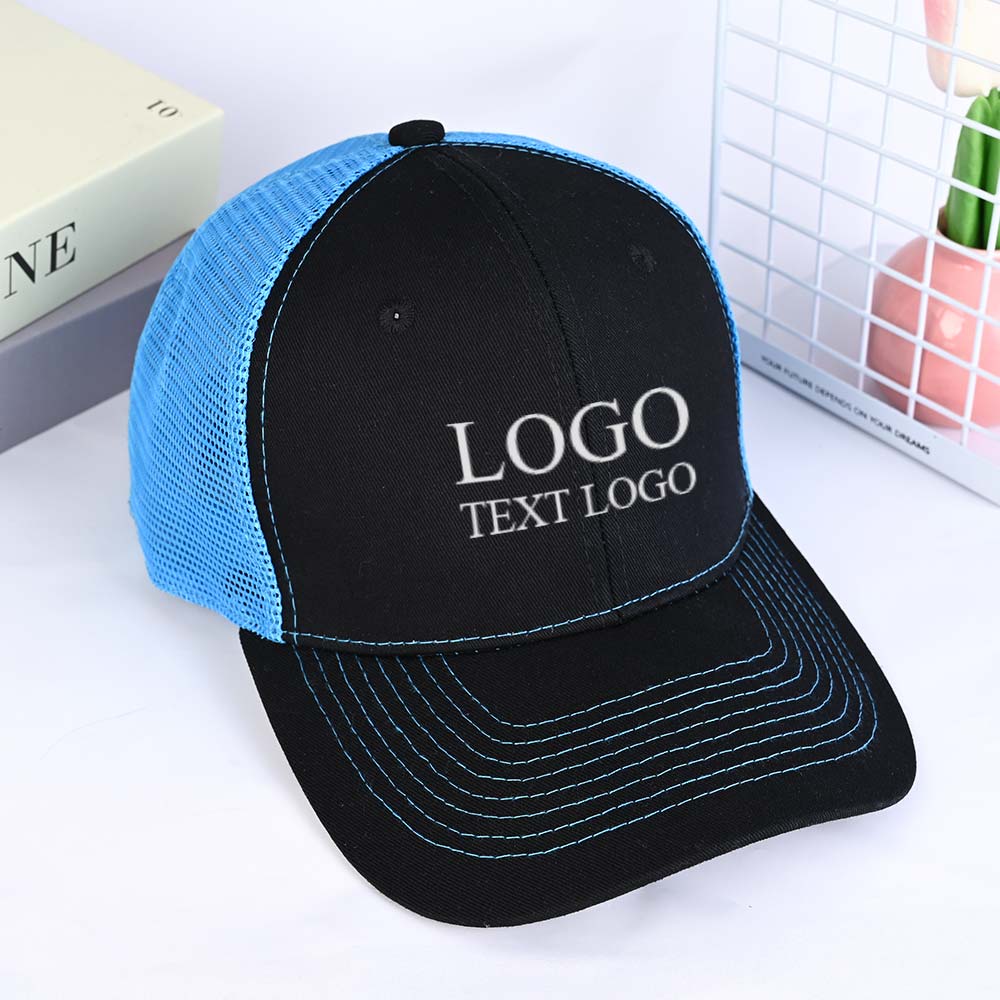 Personalization Hard Top Colorblock Trucker Hat Personalization