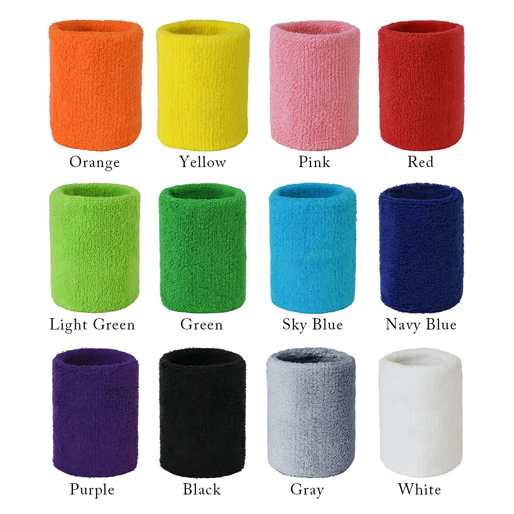 Terry Sweatband Wristbands-2-1