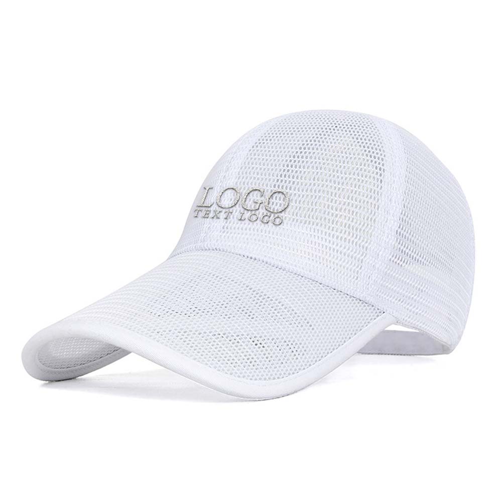 Trendy Korean Trucker Hats For Men And Women White with logo