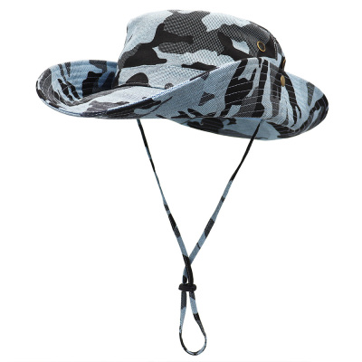 Tactical Camouflage Large Brim Custom Bucket Hats