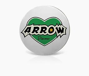 Arrow Metal Name Tag