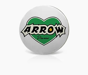 Arrow Metal Name Tag