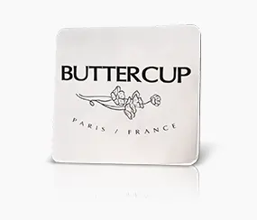 Butter Cup Metal Name Tag