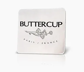 Butter Cup Metal Name Tag