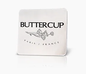 Butter Cup Metal Name Tag
