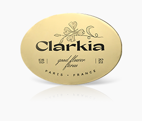 Clarkia Gold Metal Name Tag